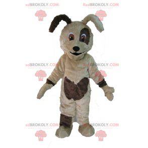 Soft and cute beige and brown dog mascot - Redbrokoly.com