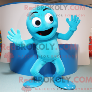 Cyan Contortionist maskot...