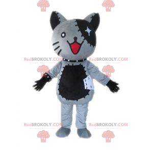 Mascota gato de peluche gris y negro - Redbrokoly.com