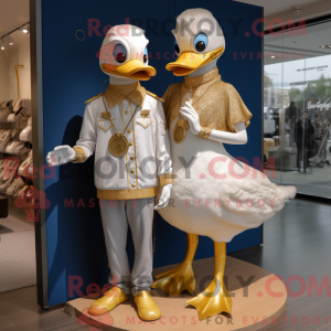 Maskotdraktfigurat Gold...