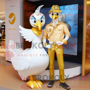 Maskotdraktfigurat Gold...