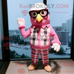 Pink Gull mascottekostuum...