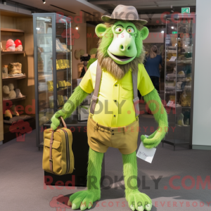 Postava maskota Lime Green...