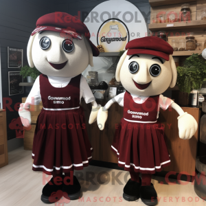Maroon Guinness mascot...