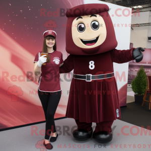 Maroon Guinness mascot...