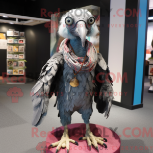 Gray Vulture mascot costume...