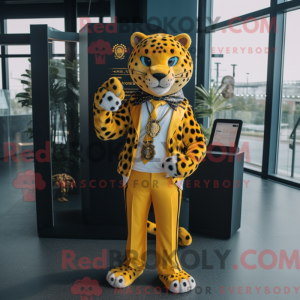 Disfraz de mascota leopardo...
