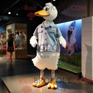 White Goose maskot kostume...
