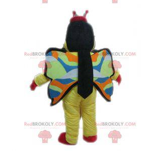 Butterfly mascot yellow red and black - Redbrokoly.com