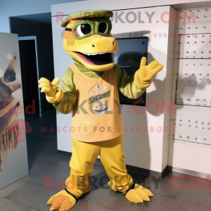 Máscara Gold Krokodille com...