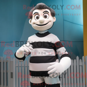 Grijs Mime-mascottekostuum...