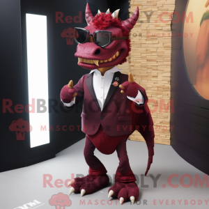 Maroon Dragon mascot...