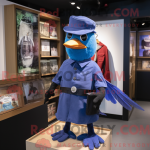 Blue Blackbird mascot...