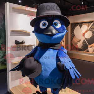 Blue Blackbird mascot...