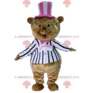 Brown teddy bear mascot costume - Redbrokoly.com