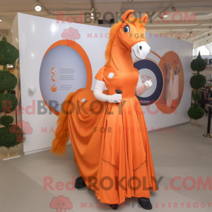 Orange Mare maskot kostume...