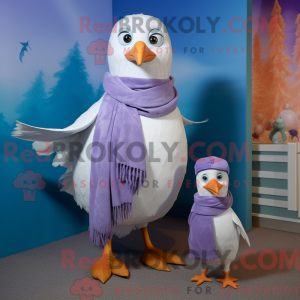 Lavendelmåge maskot kostume...