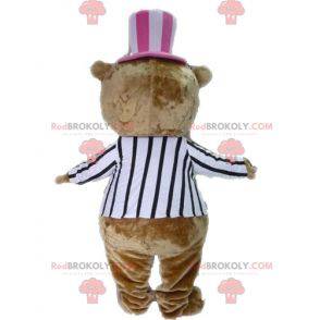 Brown teddy bear mascot costume - Redbrokoly.com