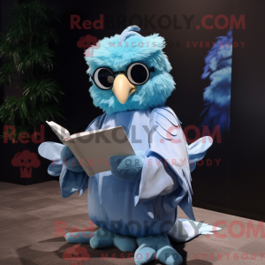 Sky Blue Harpy-maskot drakt...
