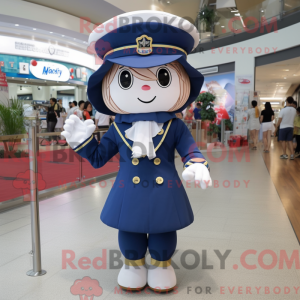 Navy Aglet maskot kostume...