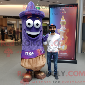 Purple Tikka Masala mascot...