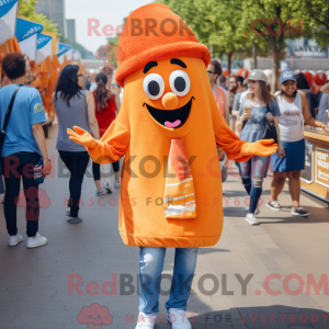 Disfraz de mascota naranja...