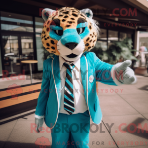 Turkis Cheetah maskot...