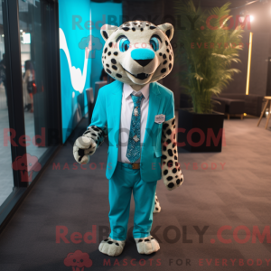 Turkis Cheetah maskot...