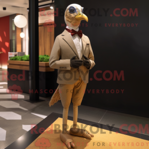 Tan Guinea Fowl mascot...