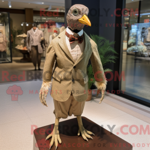 Tan Guinea Fowl mascot...