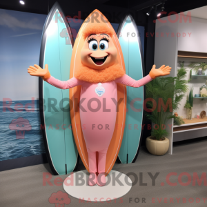 Peach Surfboard maskot...