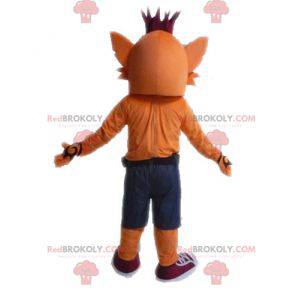 Mascotte de Crash Bandicoot renard célèbre de jeu vidéo -