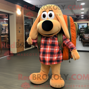Peach Hot Dogs mascot...