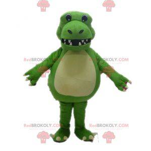 Giant and impressive green dinosaur mascot - Redbrokoly.com