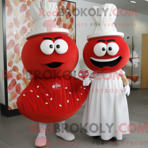Red Burgers-mascottekostuum...
