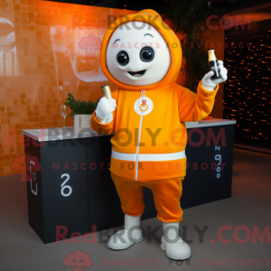 Orange Champagne maskot...