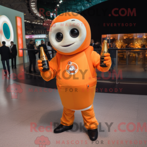 Orange Champagne maskot...