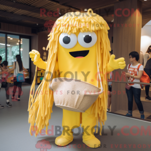 Gul Ramen maskot kostume...