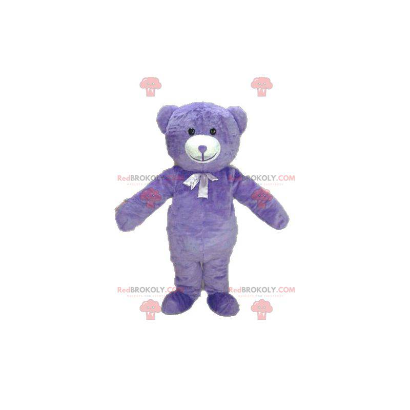 Purple teddy bear mascot. Bear mascot - Redbrokoly.com