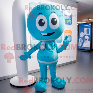 Cyan Champagne maskot...