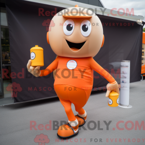 Orange Champagne mascot...