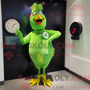 Postava maskota Lime Green...