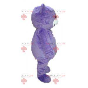 Mascotte viola dell'orsacchiotto. Mascotte dell'orso -