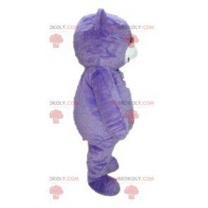 Mascote ursinho de pelúcia roxo. Mascote urso - Redbrokoly.com