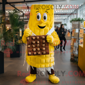 Gul Chocolate Bar maskot...