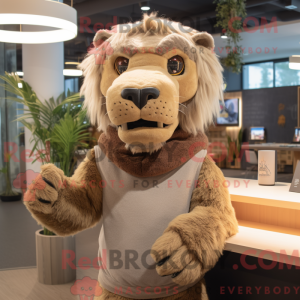 Tan Smilodon máscara de...