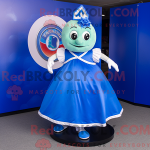 Blått irsk flagg maskot...