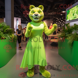 Costume mascotte Puma vert...