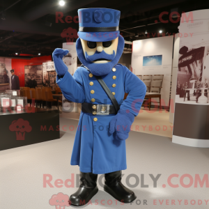 Mascotte de soldat bleu de...