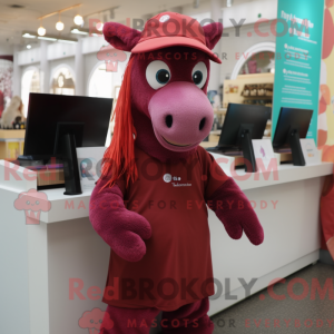 Maroon Mare máscara...